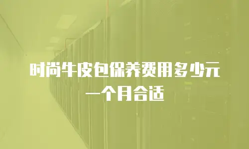时尚牛皮包保养费用多少元一个月合适