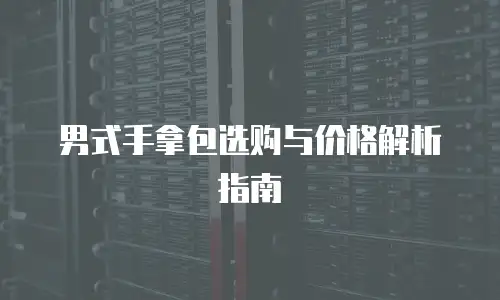 男式手拿包选购与价格解析指南