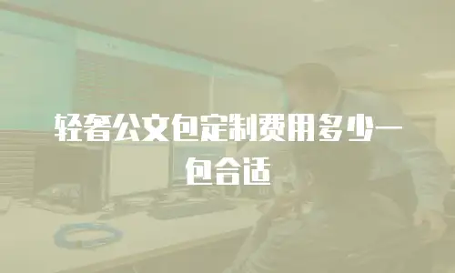 轻奢公文包定制费用多少一包合适