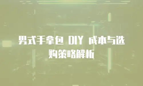 男式手拿包 DIY 成本与选购策略解析