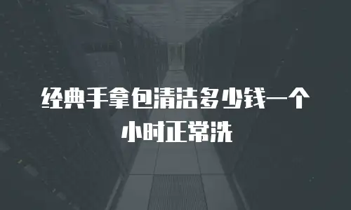 经典手拿包清洁多少钱一个小时正常洗