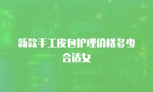 新款手工皮包护理价格多少合适女