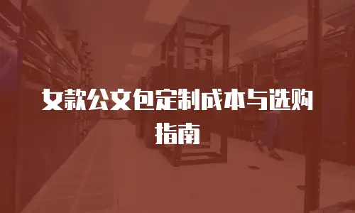 女款公文包定制成本与选购指南