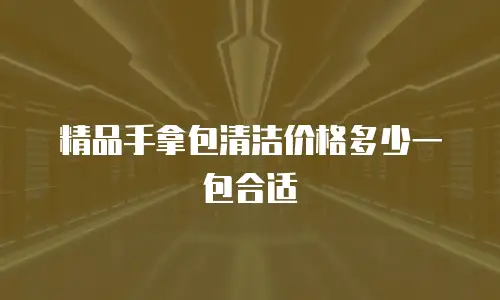 精品手拿包清洁价格多少一包合适