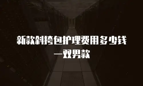 新款斜挎包护理费用多少钱一双男款