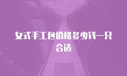 女式手工包价格多少钱一只合适