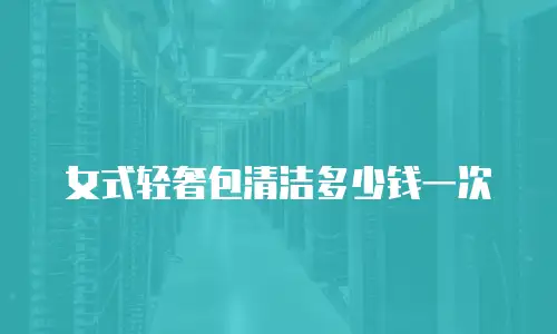 女式轻奢包清洁多少钱一次