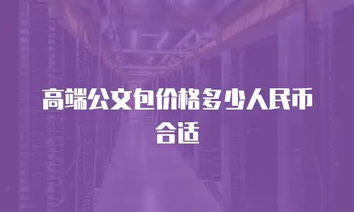 高端公文包价格多少人民币合适