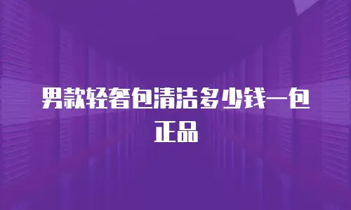 男款轻奢包清洁多少钱一包正品