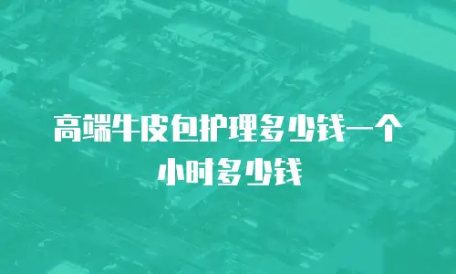 高端牛皮包护理多少钱一个小时多少钱