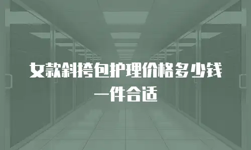 女款斜挎包护理价格多少钱一件合适