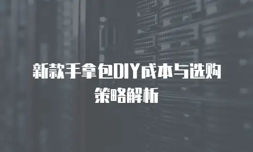 新款手拿包DIY成本与选购策略解析