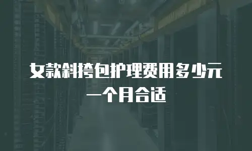女款斜挎包护理费用多少元一个月合适