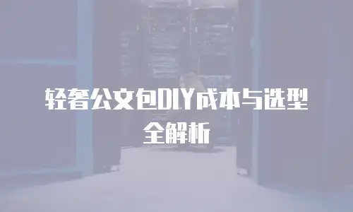 轻奢公文包DIY成本与选型全解析