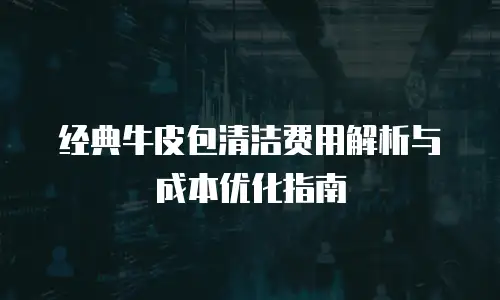 经典牛皮包清洁费用解析与成本优化指南