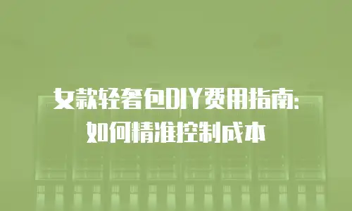 女款轻奢包DIY费用指南：如何精准控制成本