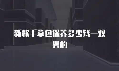 新款手拿包保养多少钱一双男的