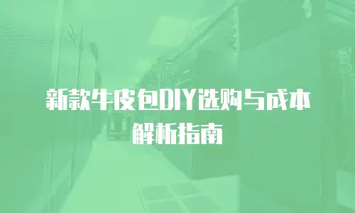 新款牛皮包DIY选购与成本解析指南