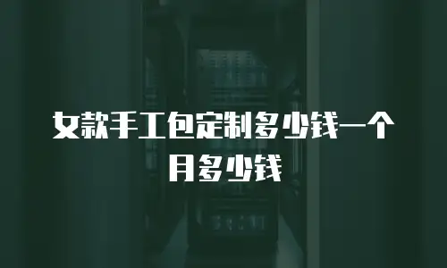 女款手工包定制多少钱一个月多少钱