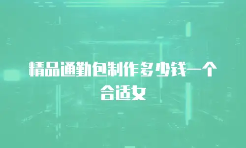 精品通勤包制作多少钱一个合适女