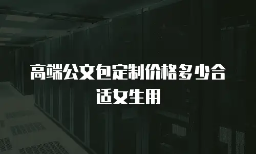 高端公文包定制价格多少合适女生用