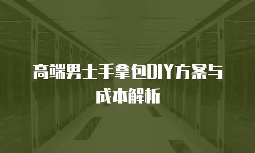 高端男士手拿包DIY方案与成本解析