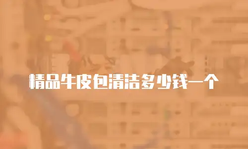 精品牛皮包清洁多少钱一个