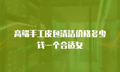 高端手工皮包清洁价格多少钱一个合适女