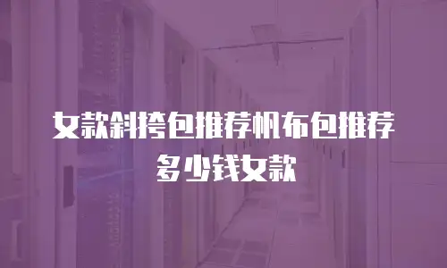 女款斜挎包推荐帆布包推荐多少钱女款