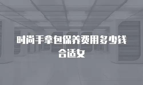 时尚手拿包保养费用多少钱合适女