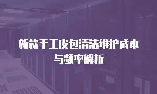 新款手工皮包清洁维护成本与频率解析