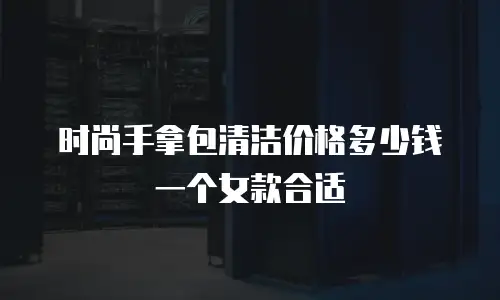时尚手拿包清洁价格多少钱一个女款合适
