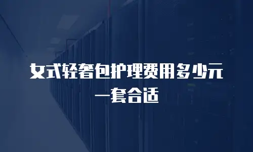女式轻奢包护理费用多少元一套合适
