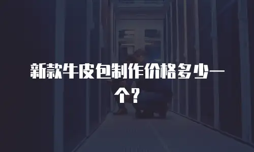 新款牛皮包制作价格多少一个？
