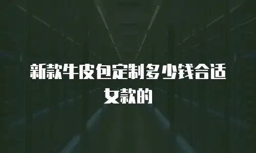 新款牛皮包定制多少钱合适女款的