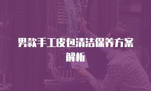 男款手工皮包清洁保养方案解析