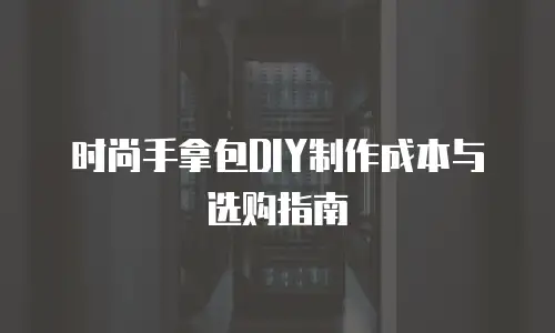 时尚手拿包DIY制作成本与选购指南