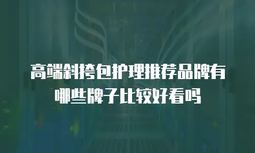 高端斜挎包护理推荐品牌有哪些牌子比较好看吗