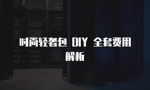 时尚轻奢包 DIY 全套费用解析