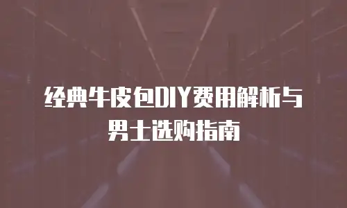 经典牛皮包DIY费用解析与男士选购指南