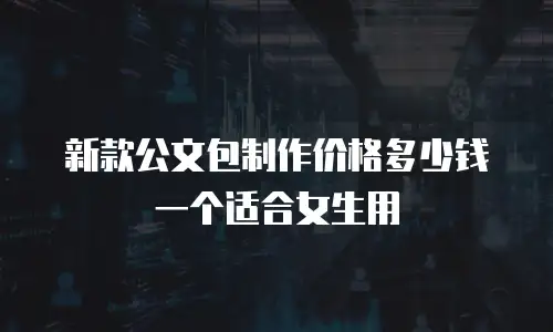 新款公文包制作价格多少钱一个适合女生用