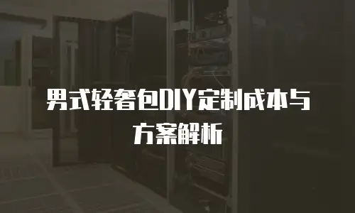 男式轻奢包DIY定制成本与方案解析
