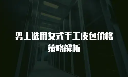 男士选用女式手工皮包价格策略解析
