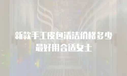 新款手工皮包清洁价格多少最好用合适女士