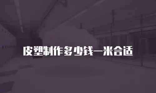 皮塑制作多少钱一米合适
