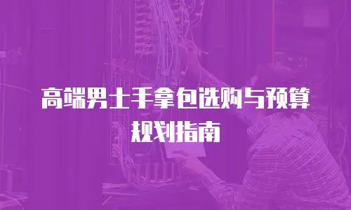 高端男士手拿包选购与预算规划指南