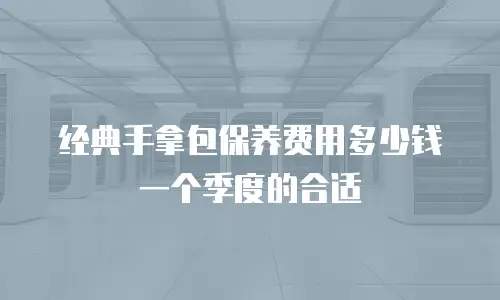 经典手拿包保养费用多少钱一个季度的合适