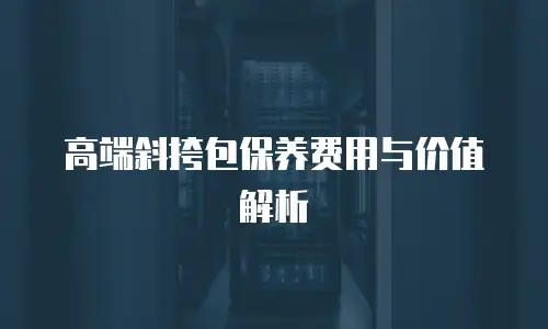 高端斜挎包保养费用与价值解析