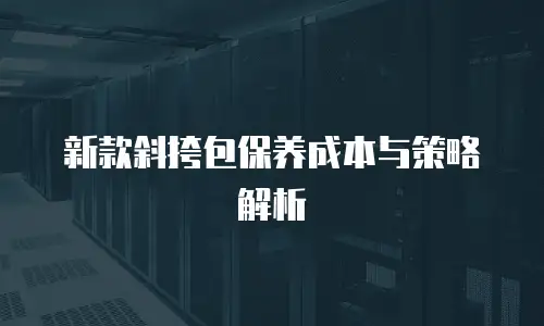新款斜挎包保养成本与策略解析