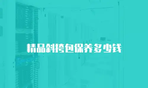 精品斜挎包保养多少钱